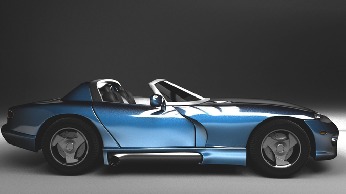 Dodge Viper 92 3D model Dodge Viper 92 3D model