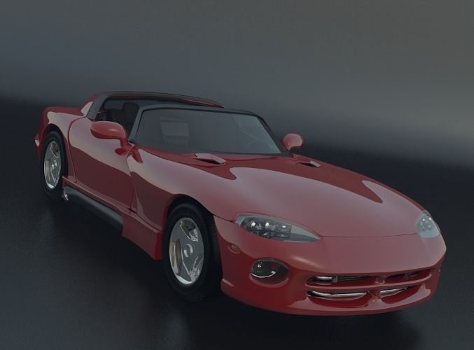 Dodge Viper 92 3D model_1