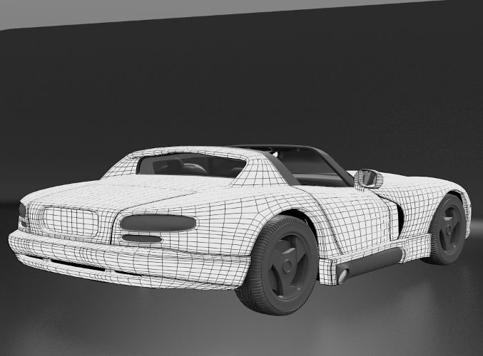 Dodge Viper 92 3D model_9