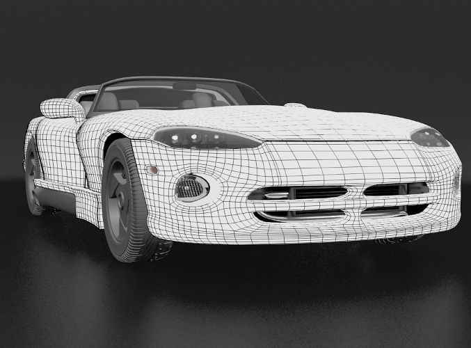 Dodge Viper 92 3D model_8