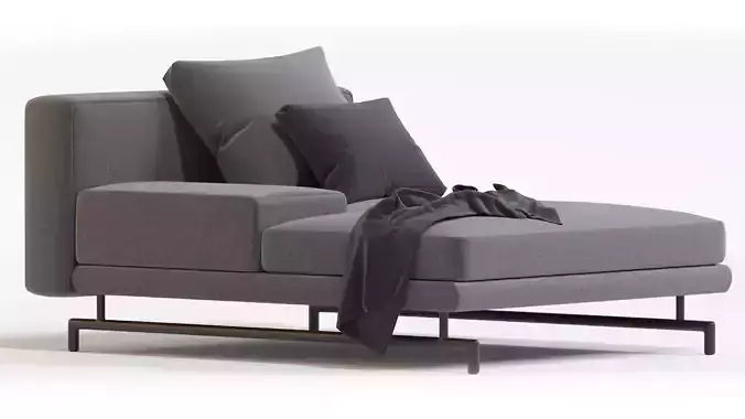 Minotti sherman chaise lounge