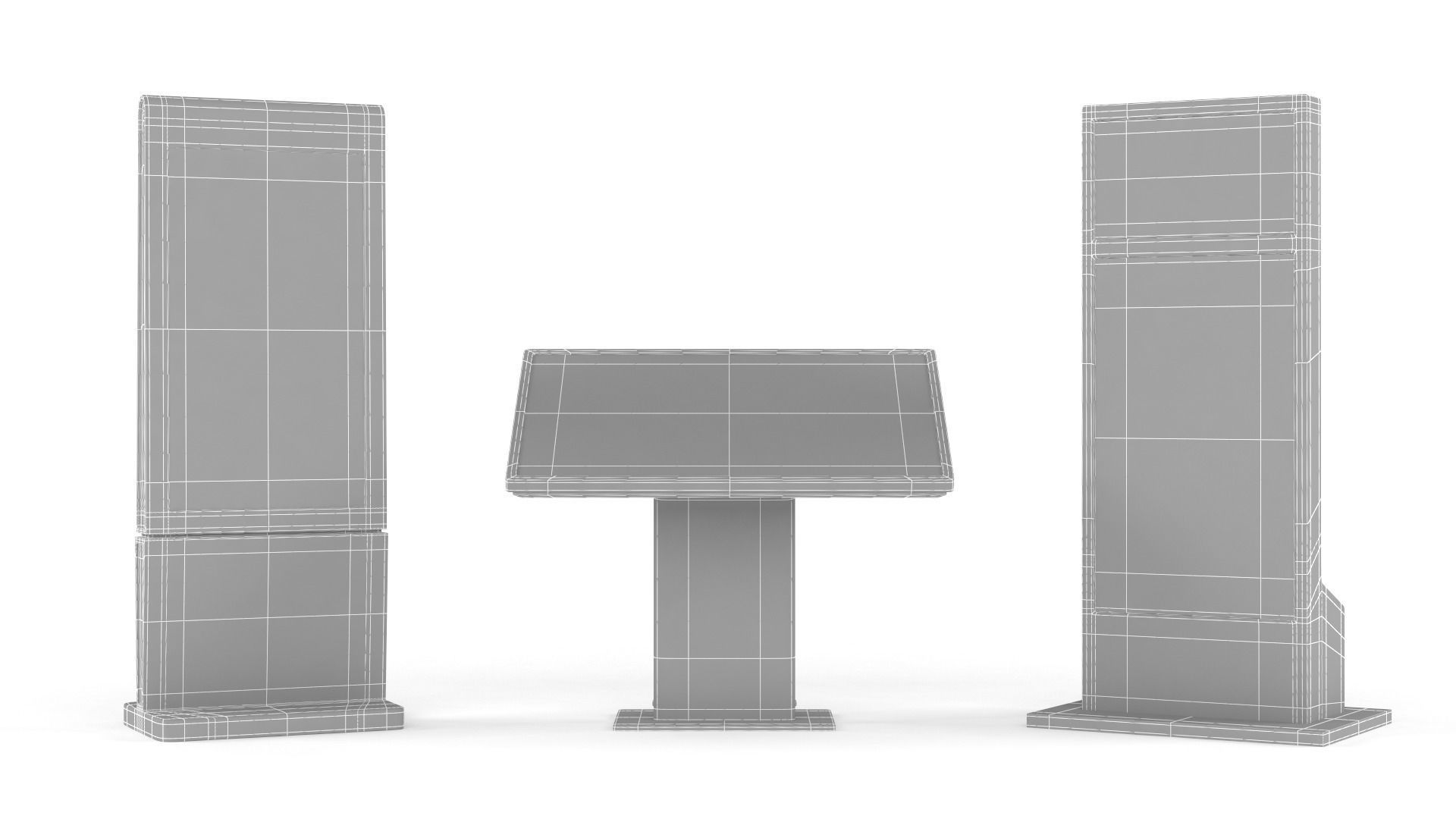 Information Kiosks 3D model_16