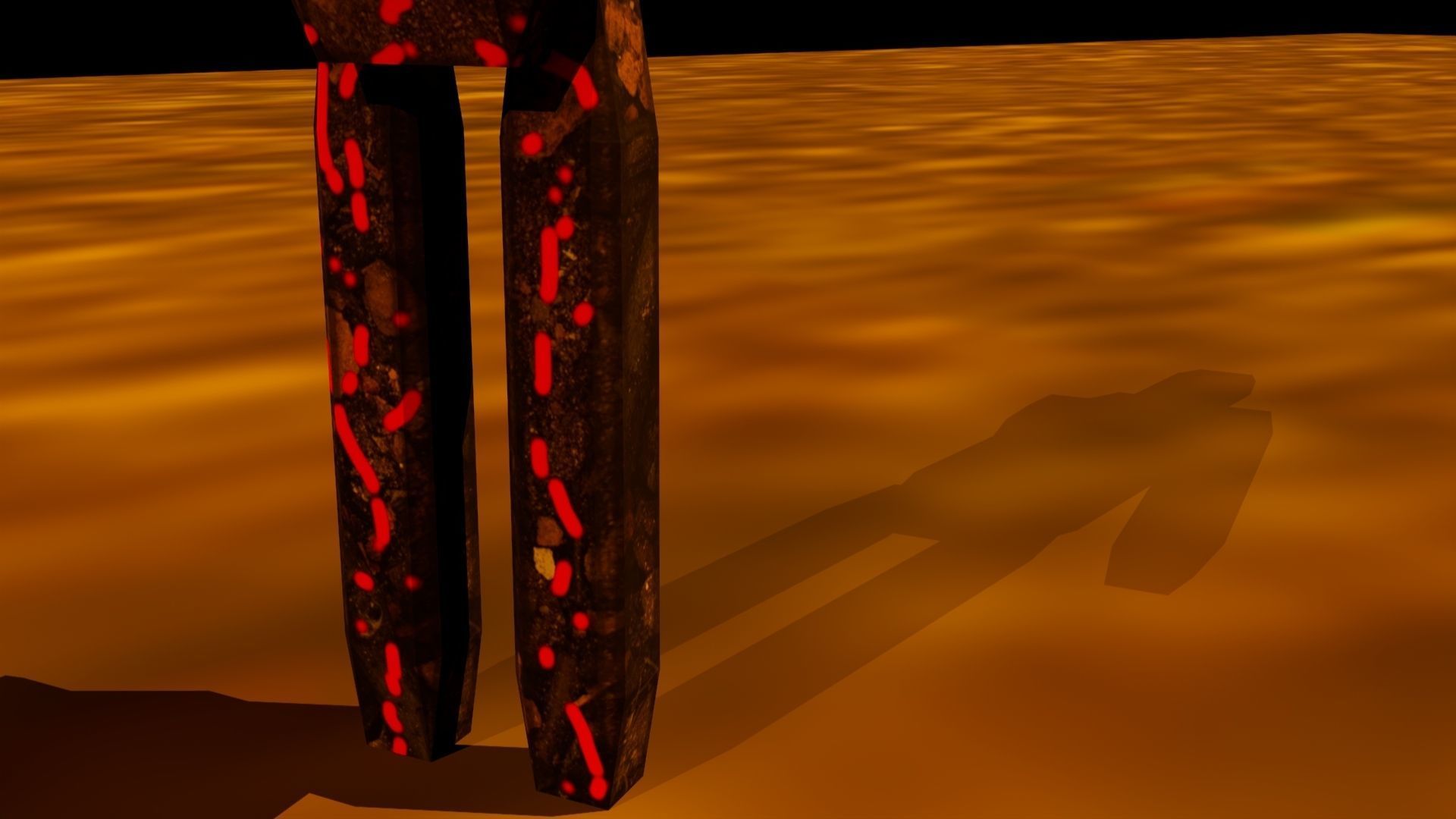 Low Poly Zombie Modeled and Textured Low-poly 3D model_6