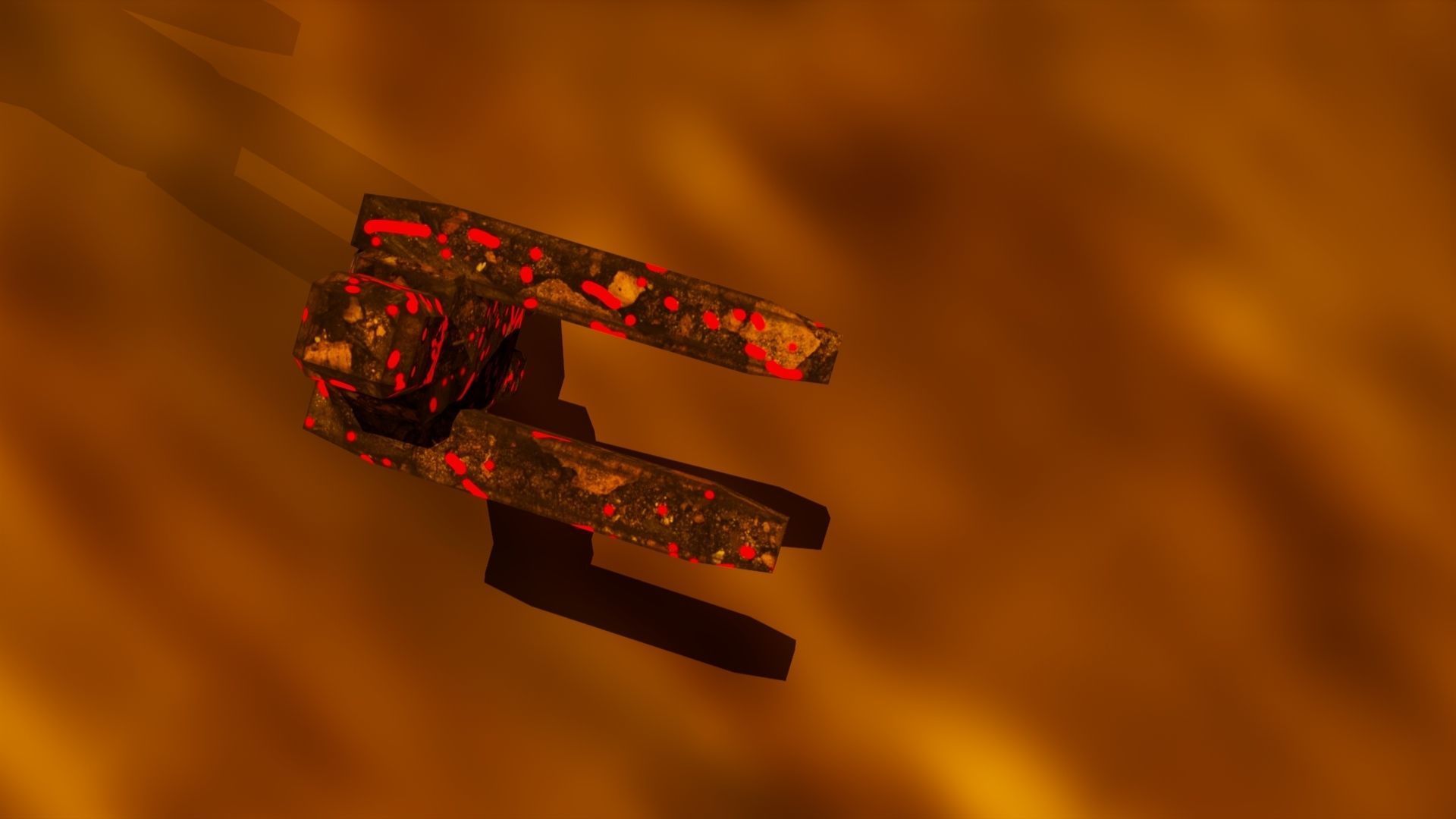 Low Poly Zombie Modeled and Textured Low-poly 3D model_2