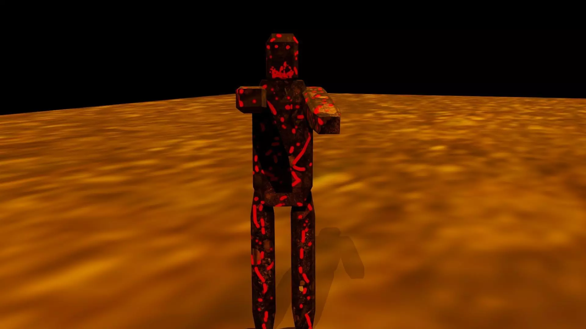 Low Poly Zombie Modeled and Textured Low-poly 3D model_0