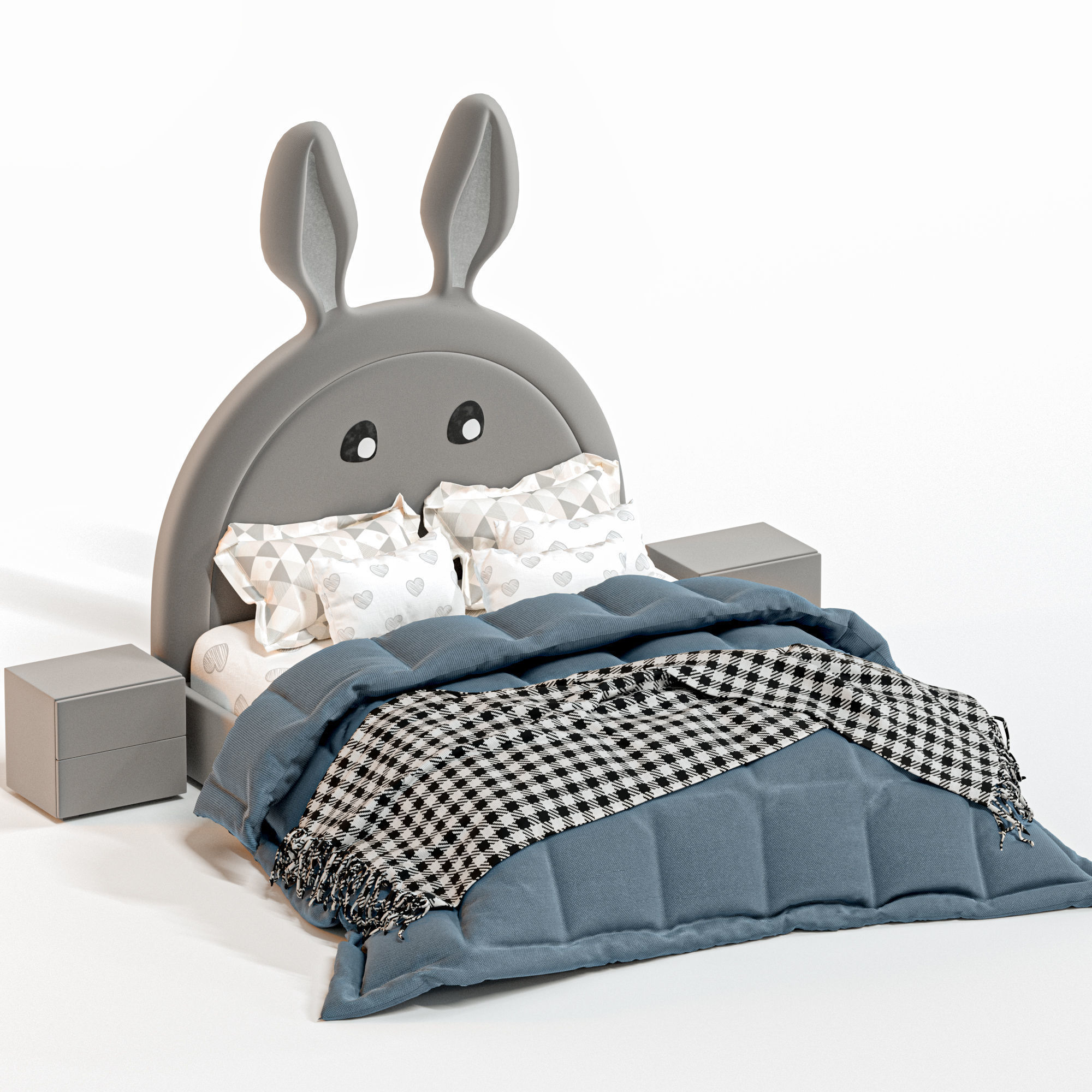 Rabbit Bed 3D model_2