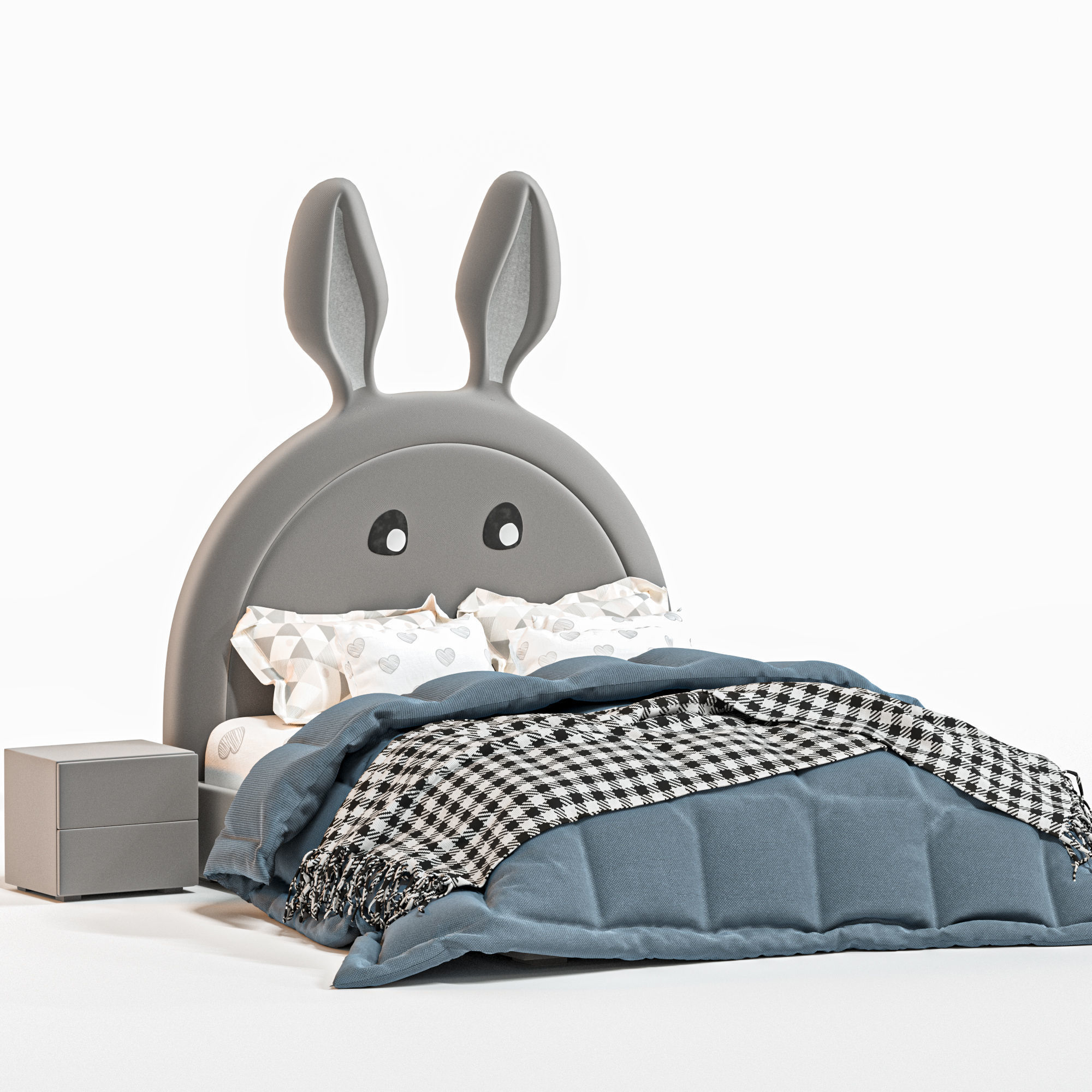 Rabbit Bed 3D model_3