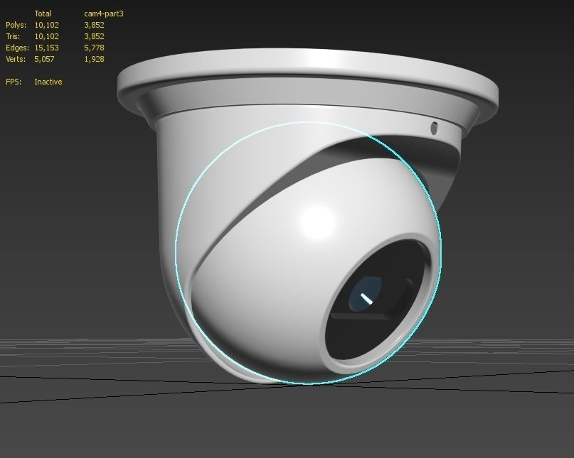 Security Camera M4 Low-poly 3D model_10