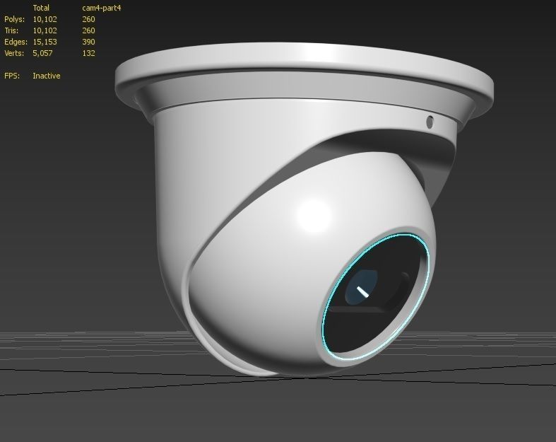 Security Camera M4 Low-poly 3D model_11