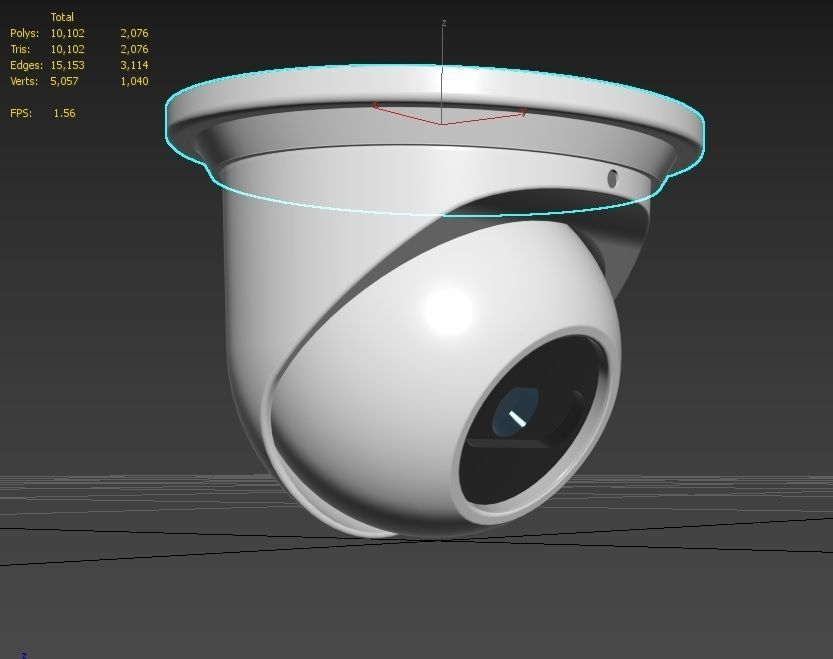 Security Camera M4 Low-poly 3D model_7