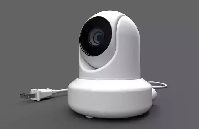 Indoor Security Camera M1 Low-poly 3D model