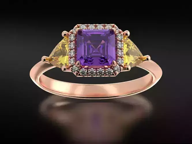 Ring with diamonds 675