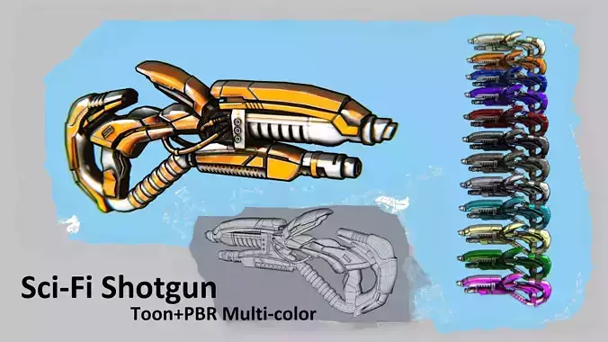 Sci-Fi One-Hand Shotgun