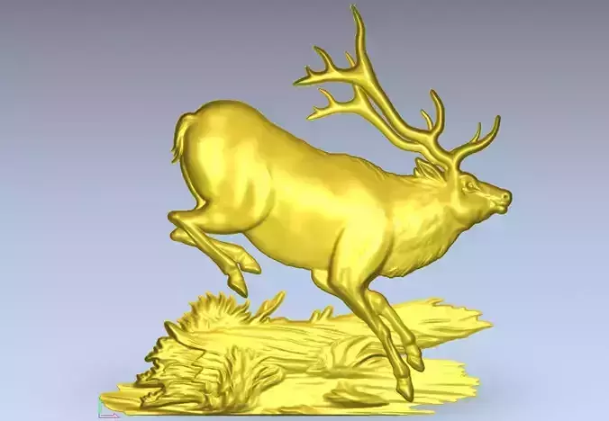Portrait of a deer 3D model