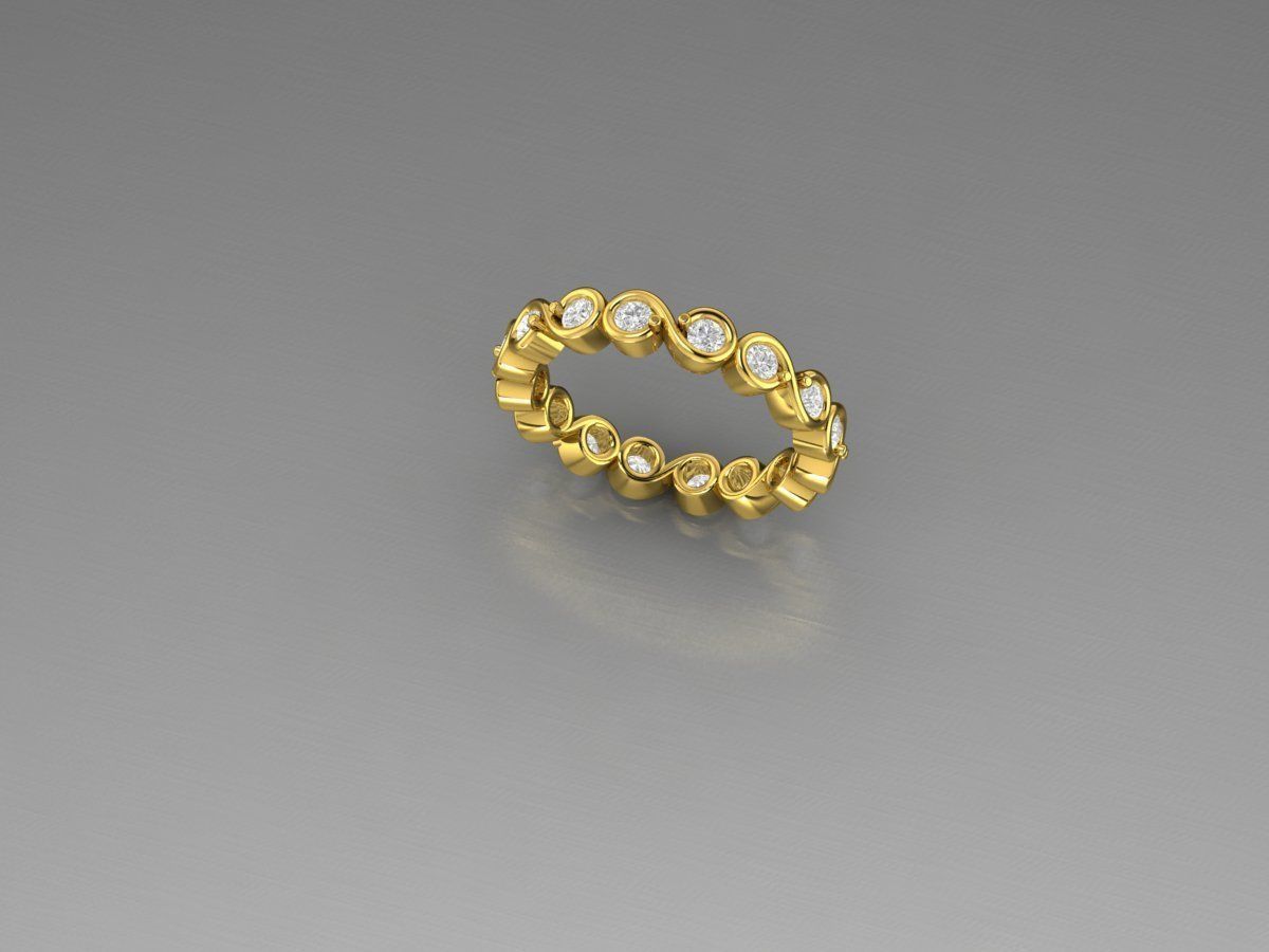 BAND RING 3D print model_3