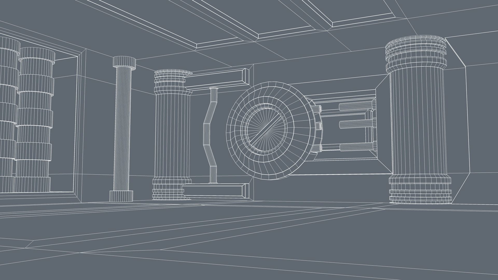 Sci Fi Room 3D model_9