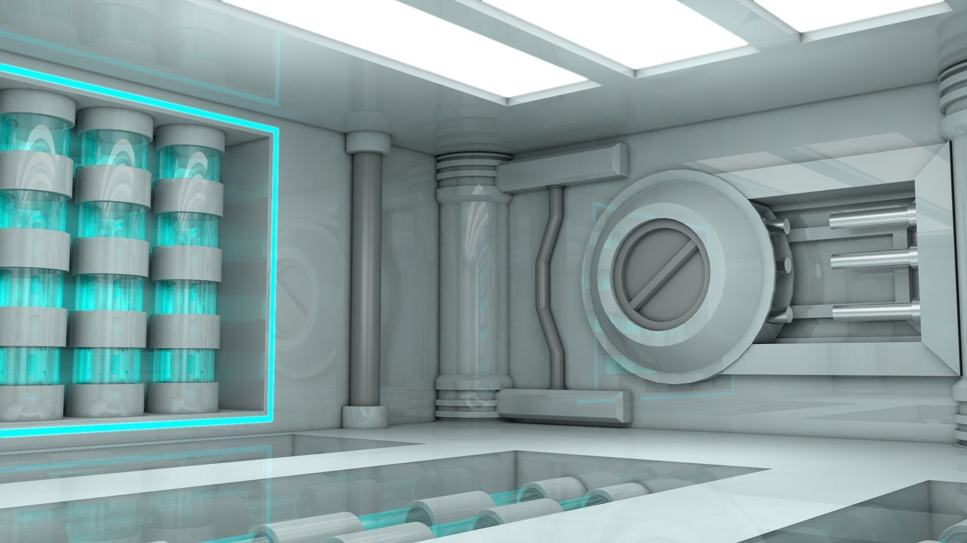Sci Fi Room 3D model_6