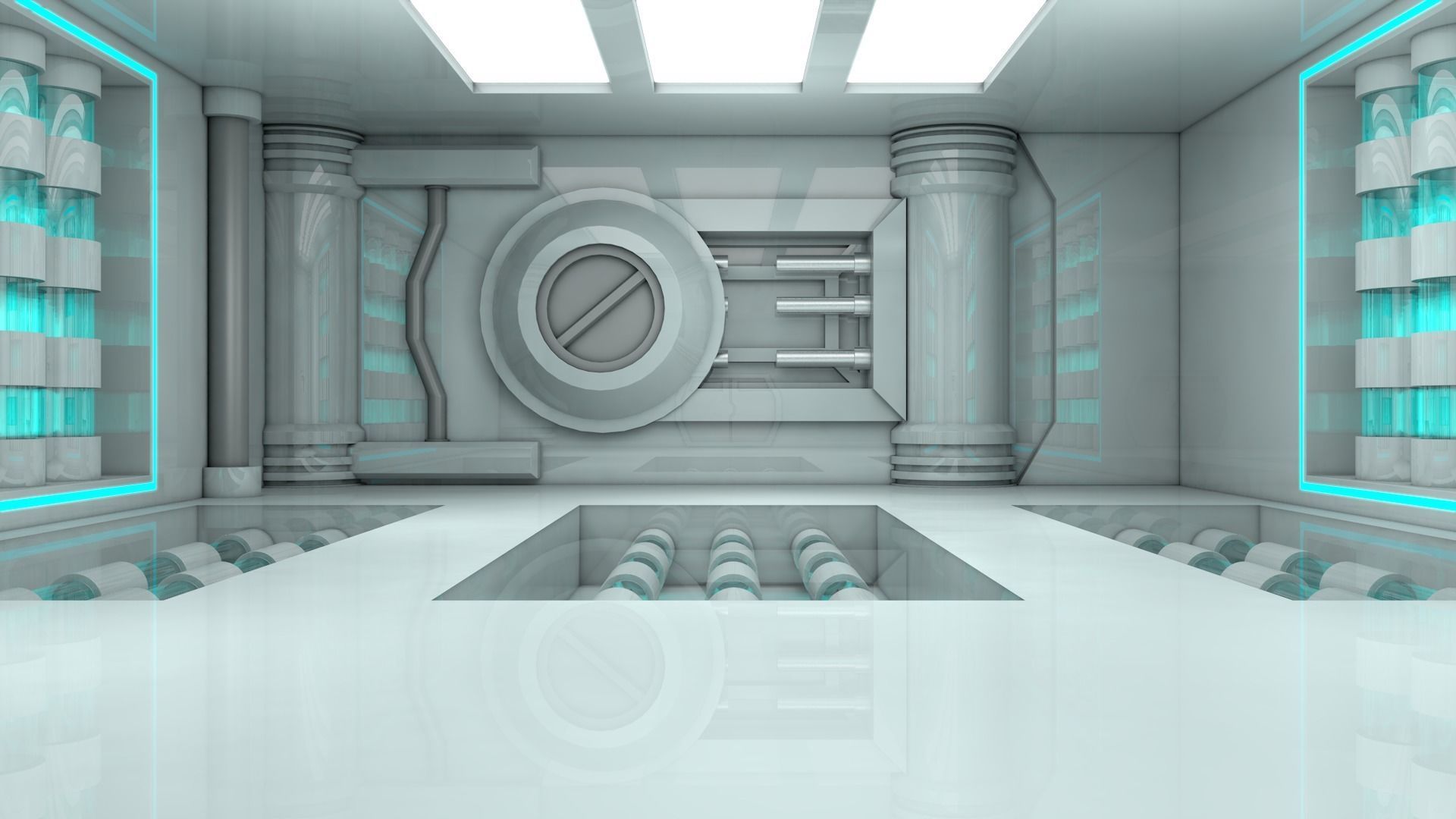 Sci Fi Room 3D model_5
