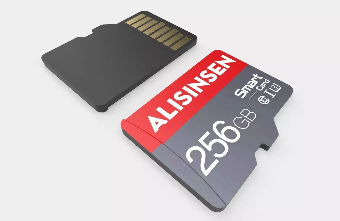Micro SD Card M7 Low-poly 3D model_0