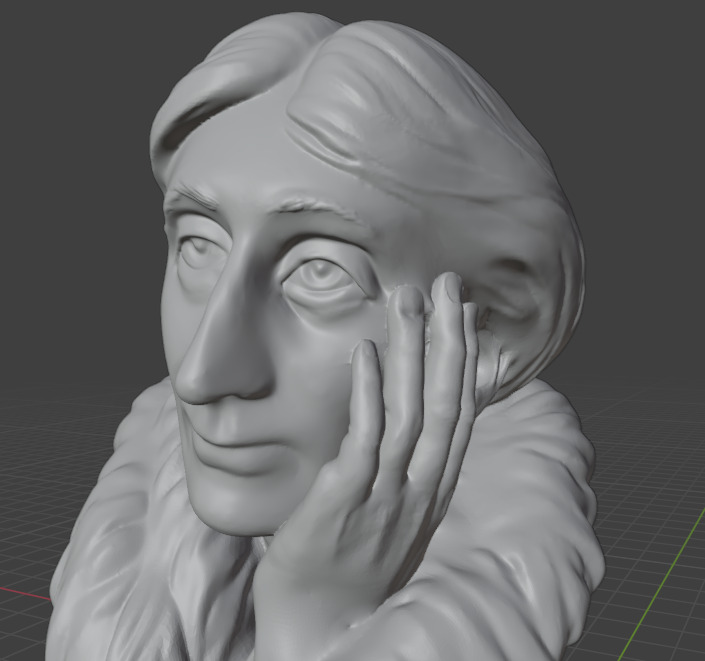 Virginia Woolf 3D print model_15
