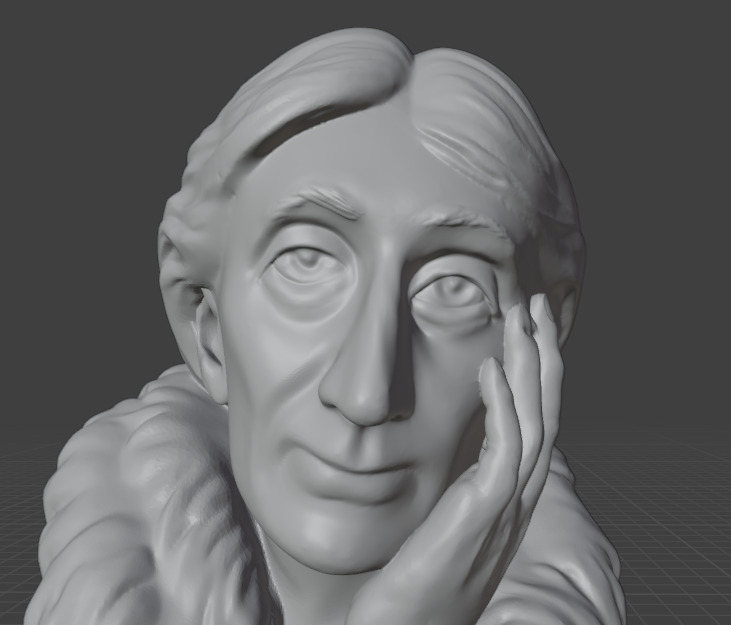 Virginia Woolf 3D print model_21