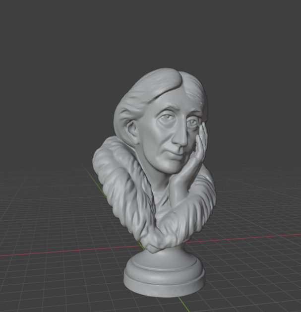Virginia Woolf 3D print model_2