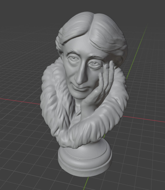 Virginia Woolf 3D print model_12