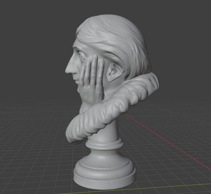 Virginia Woolf 3D print model_11