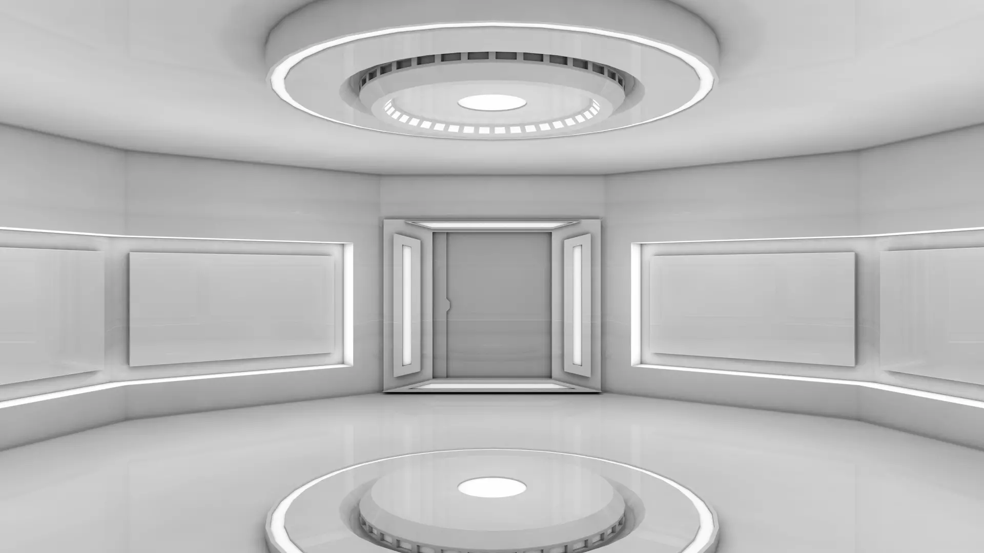 Sci Fi Room Low-poly 3D model
