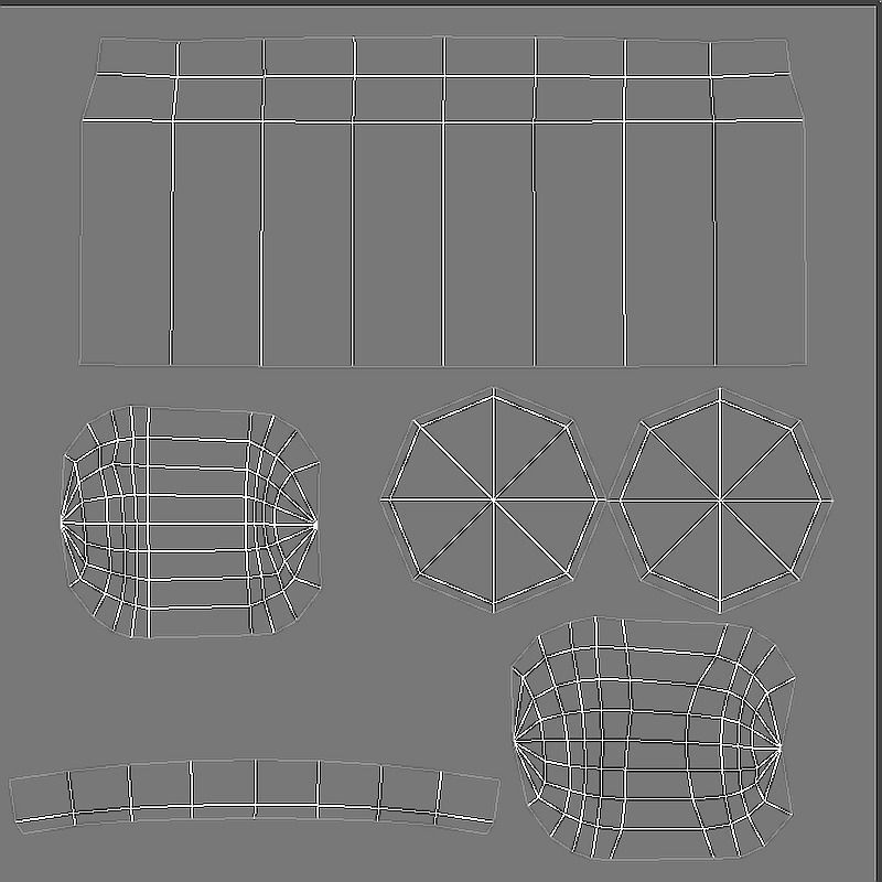 mobile game asset                           Low-poly 3D model_38