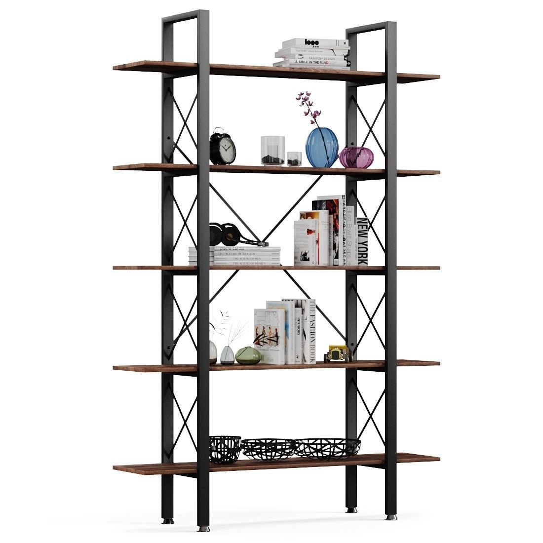 ITAHOME bookshelf 5 tiers 3D model_1