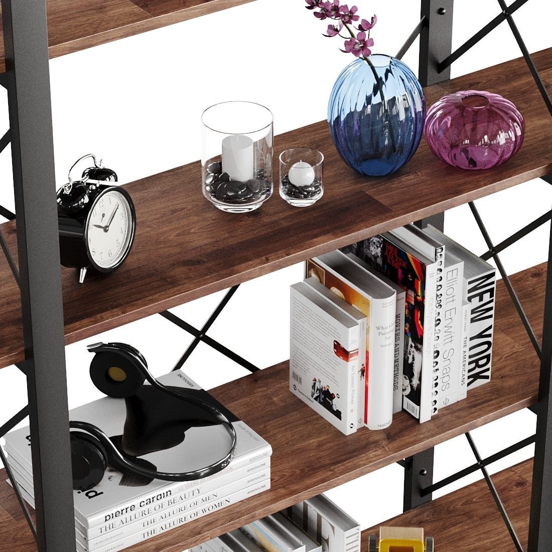 ITAHOME bookshelf 5 tiers 3D model_4
