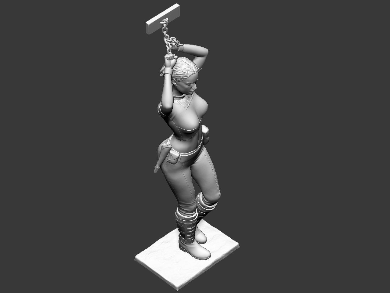 Padme in handcuffs 3D print model_51