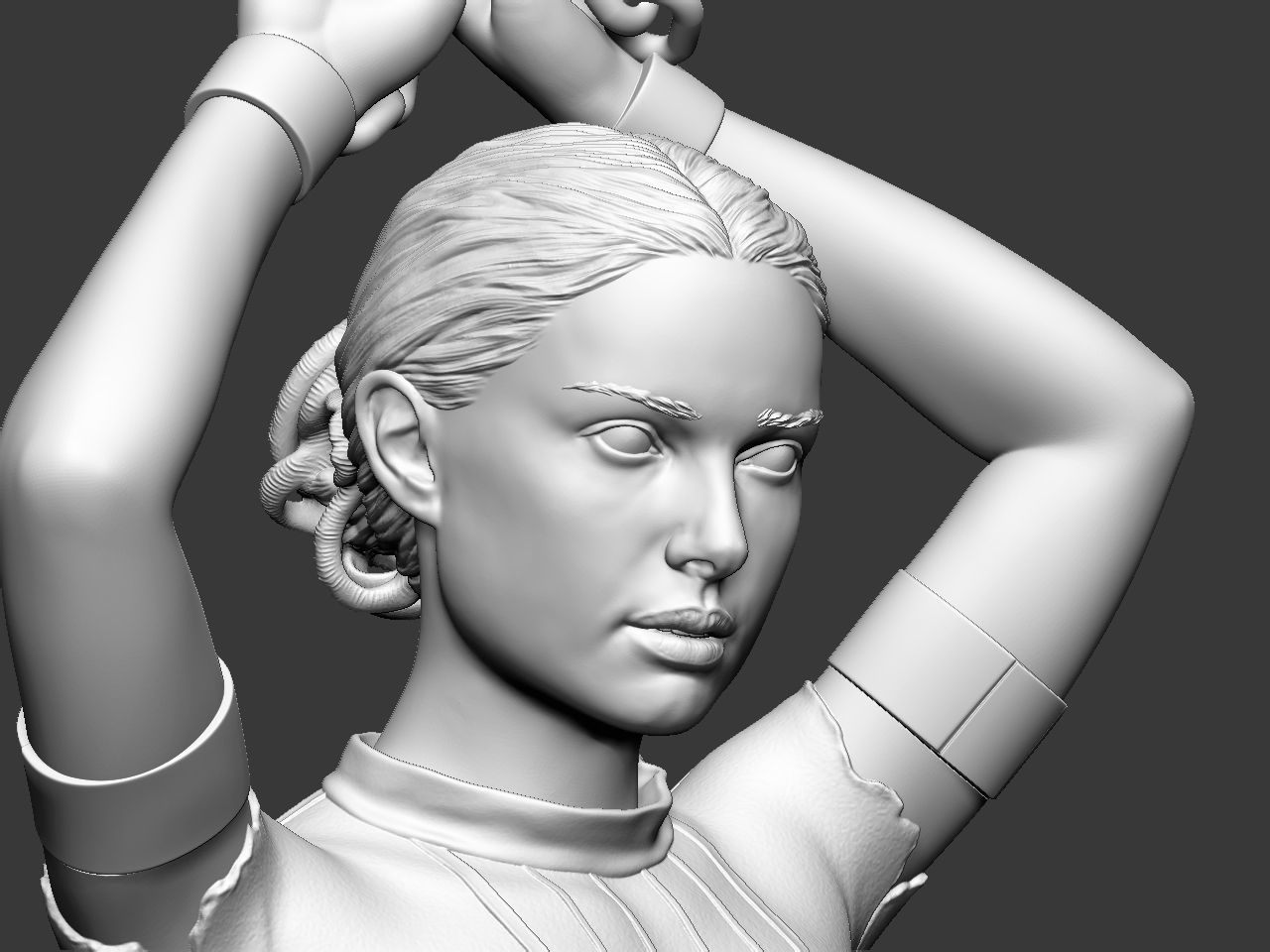 Padme in handcuffs 3D print model_10