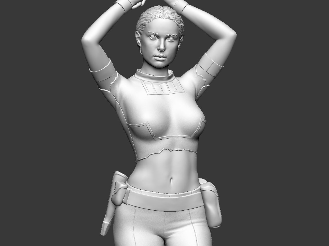 Padme in handcuffs 3D print model_29