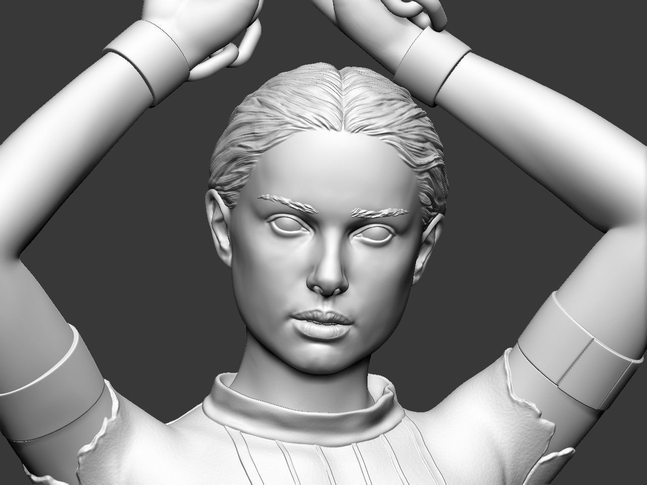 Padme in handcuffs 3D print model_9