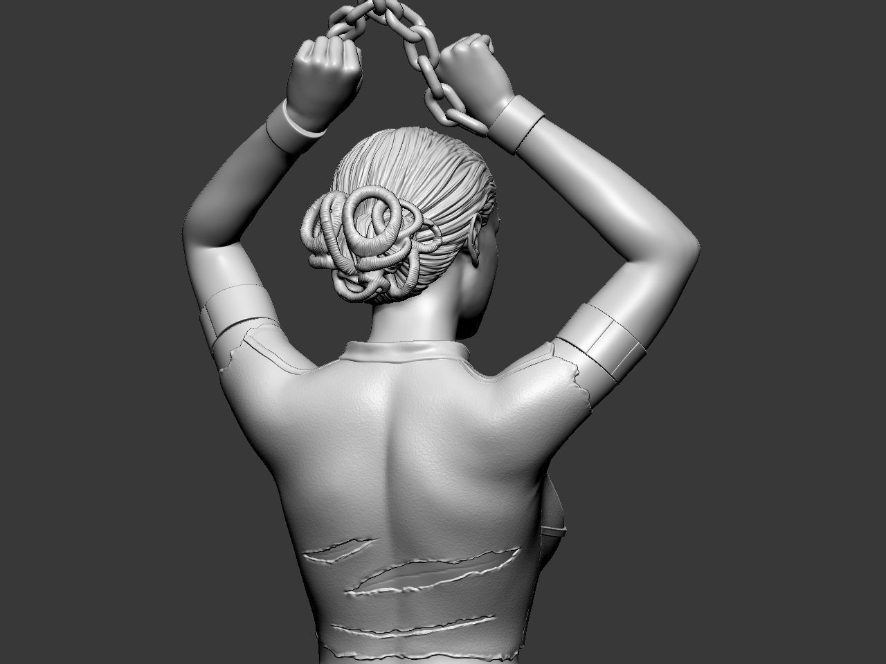 Padme in handcuffs 3D print model_24