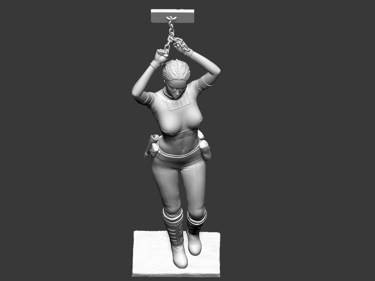 Padme in handcuffs 3D print model_50
