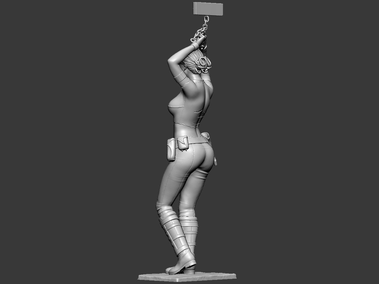 Padme in handcuffs 3D print model_6