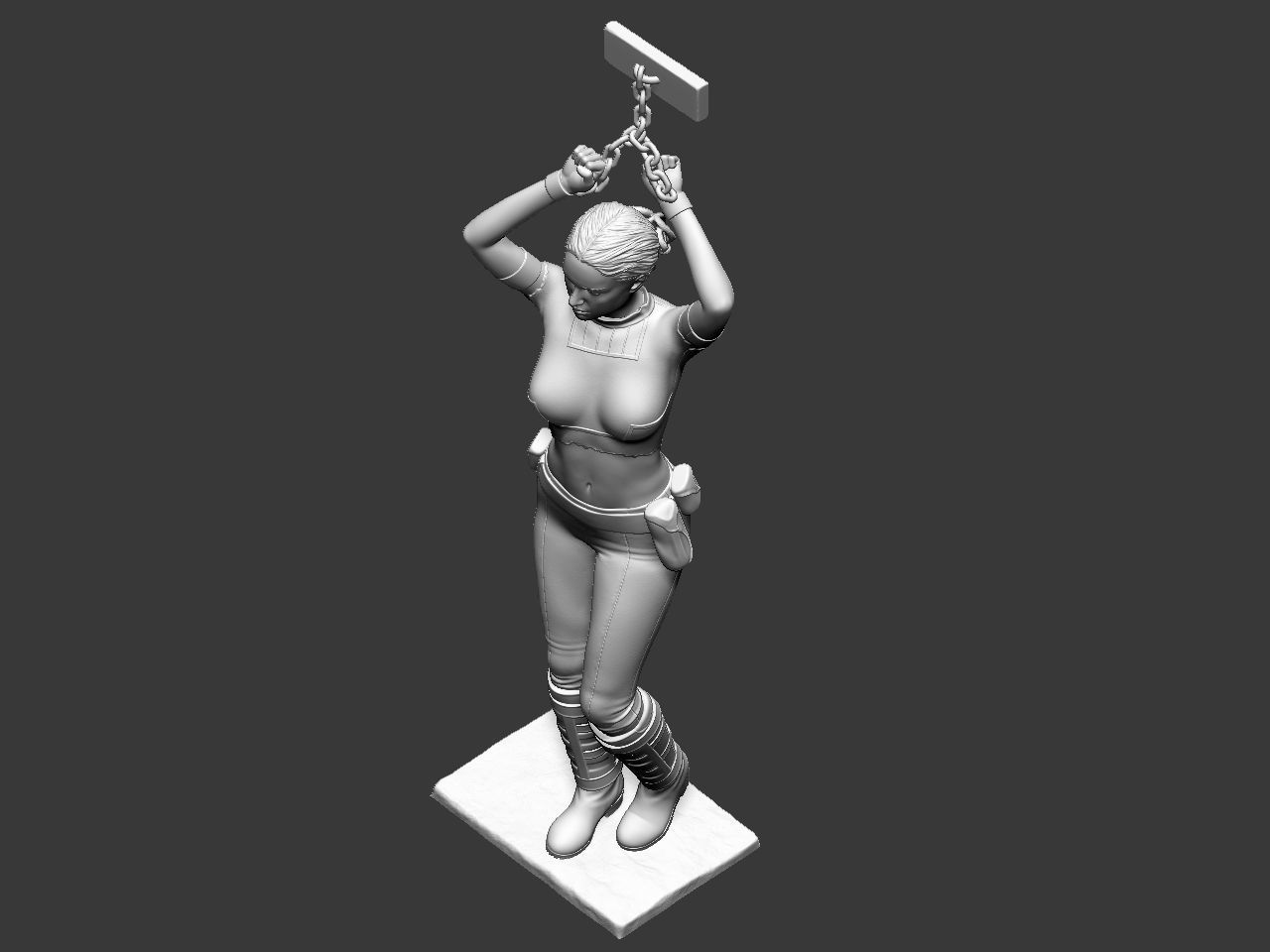 Padme in handcuffs 3D print model_57