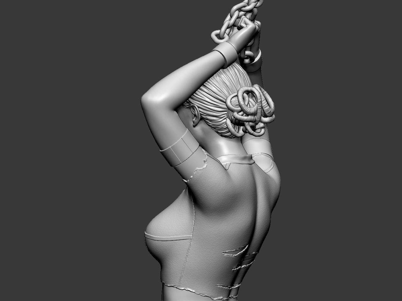 Padme in handcuffs 3D print model_26