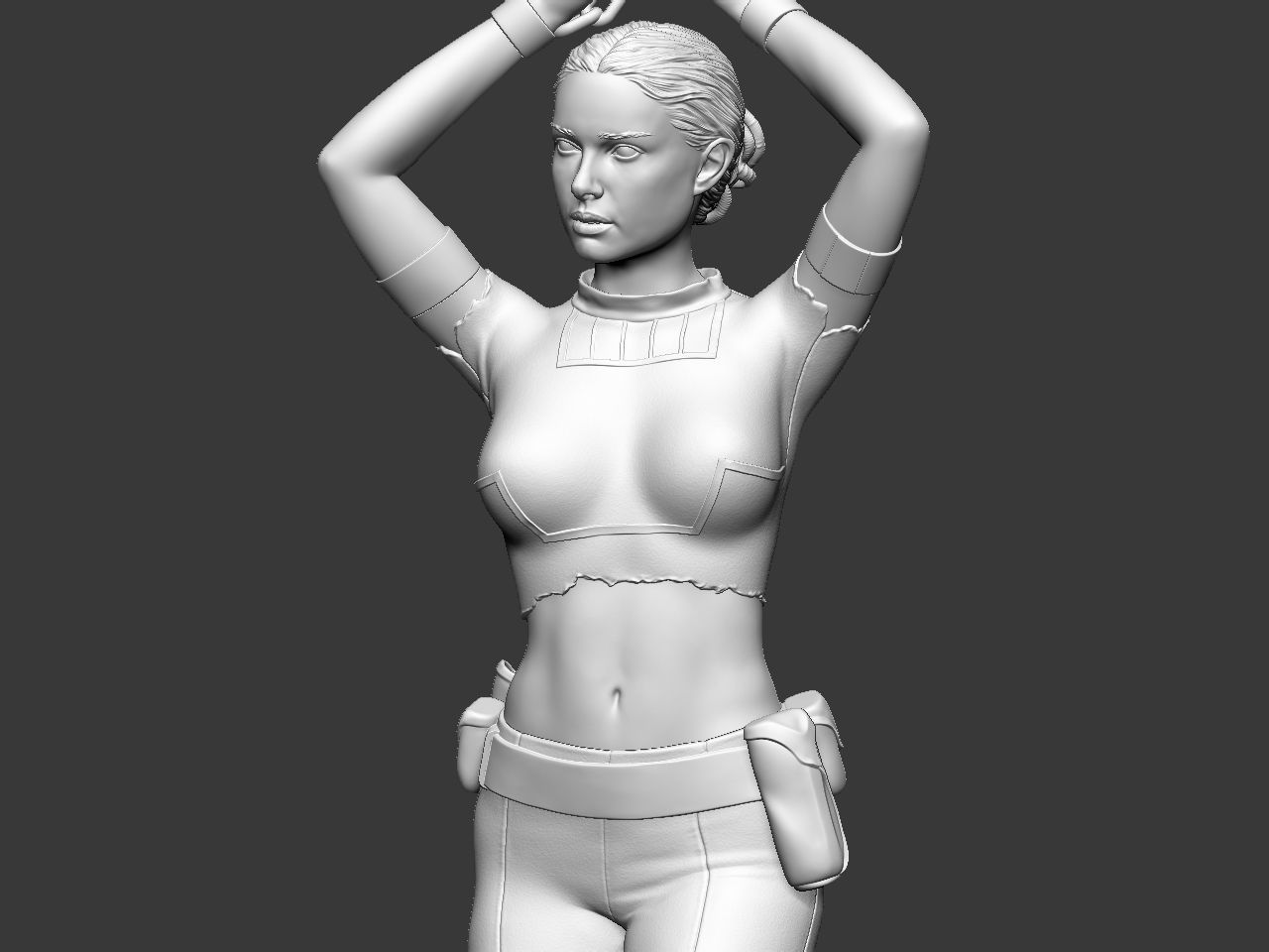 Padme in handcuffs 3D print model_40