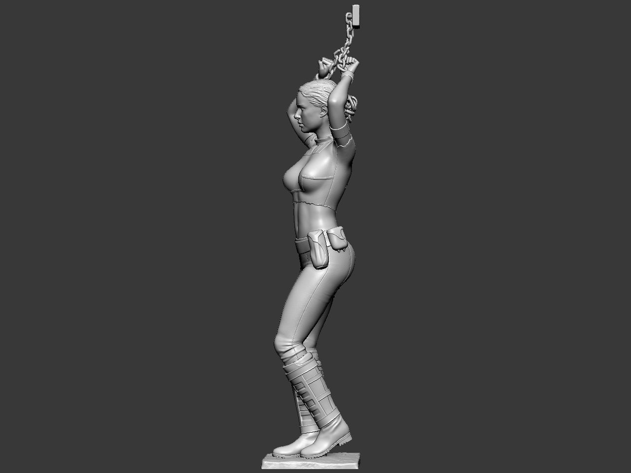 Padme in handcuffs 3D print model_7