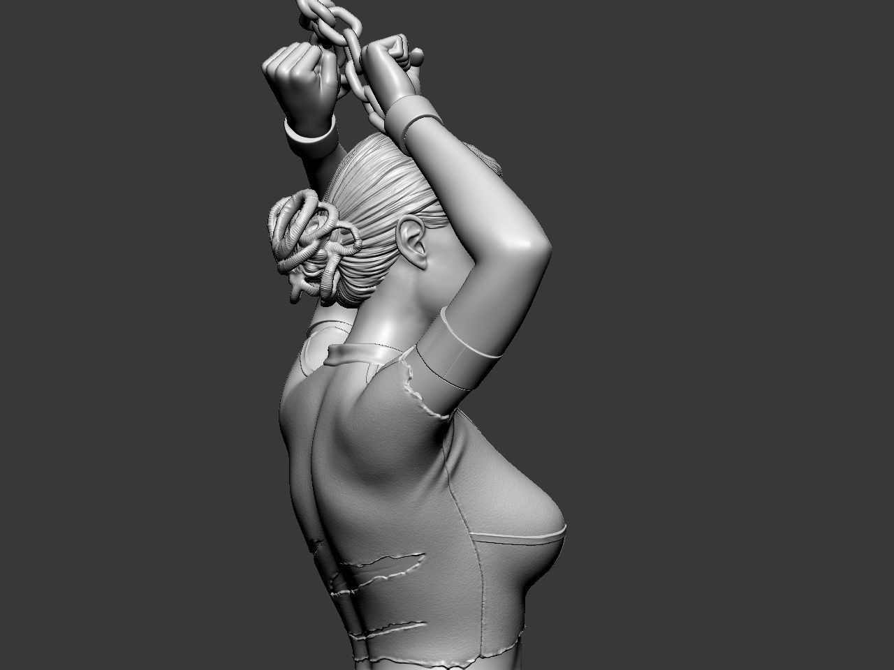 Padme in handcuffs 3D print model_23