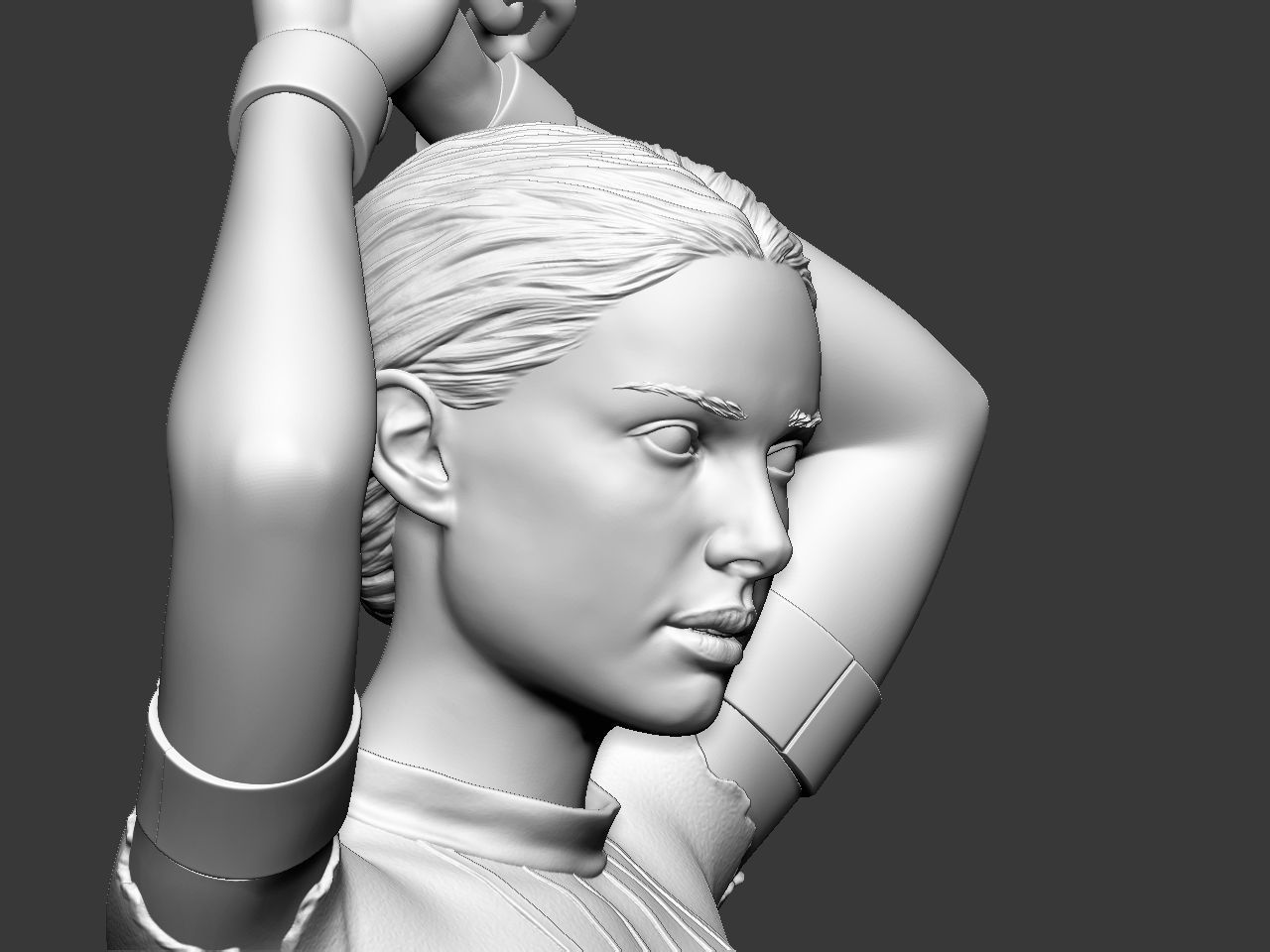 Padme in handcuffs 3D print model_11