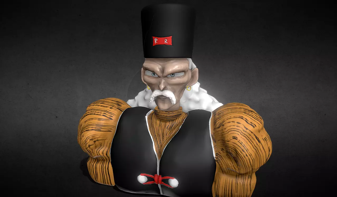 Dr Gero Bust - 3D Printable Version and Textured Bust Free 3D print model