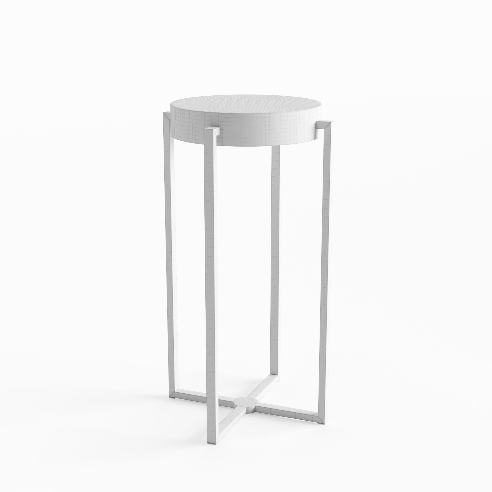 Side Table Bath 3D model_5