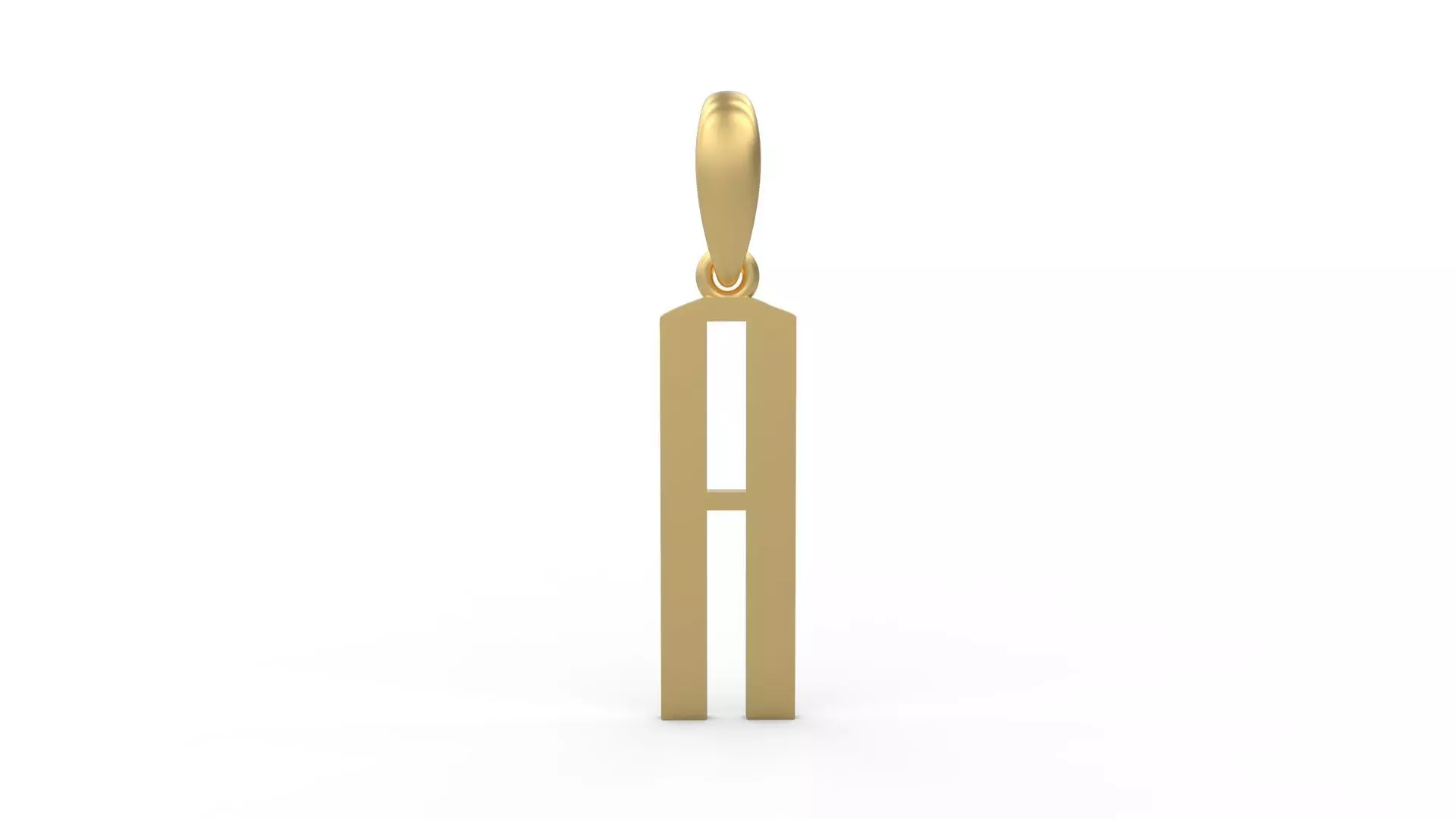 Initial Letters Pendant Eiffel Love A 3D print model_0