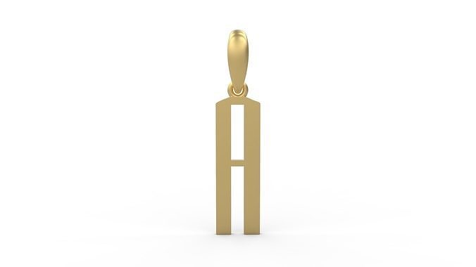 Initial Letters Pendant Eiffel Love A 3D print model
