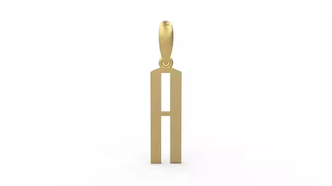 Initial Letters Pendant Eiffel Love A 3D print model
